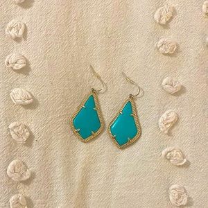 Kendra Scott Turquoise and Gold Earrings